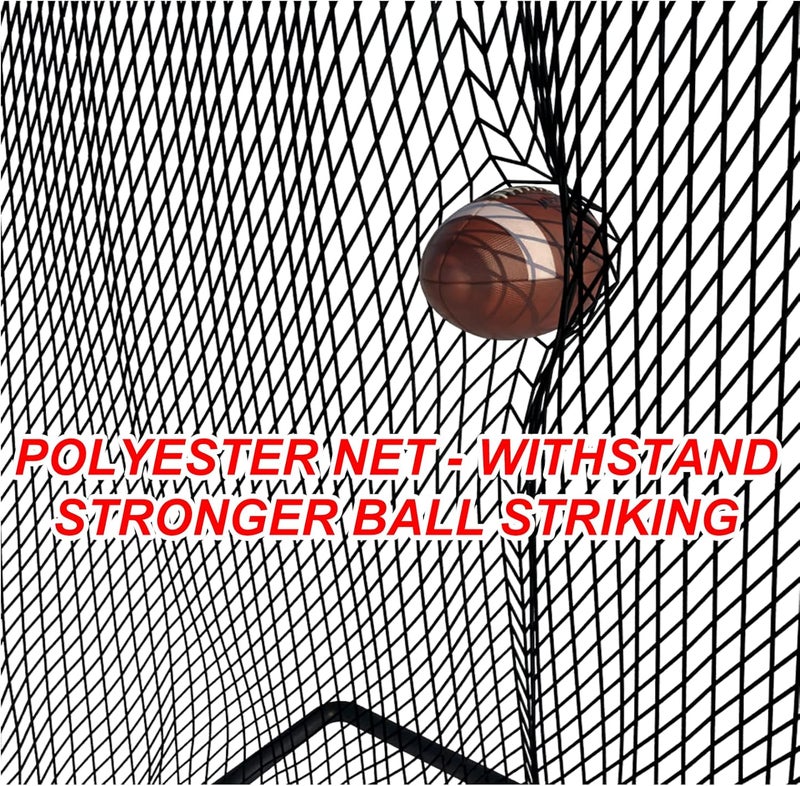Sharellon Football Kicking Net - Heavy Duty Portable Kicking Goal Cage with Bag - 4x7FT Professional Trainer for Coaches Youth Indoor & Outdoor Games - Image 5